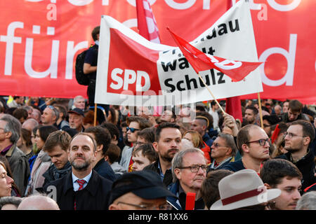 22. September 2017 SPD gehalten am Gendarmenmarkt in Berlin. Stockfoto