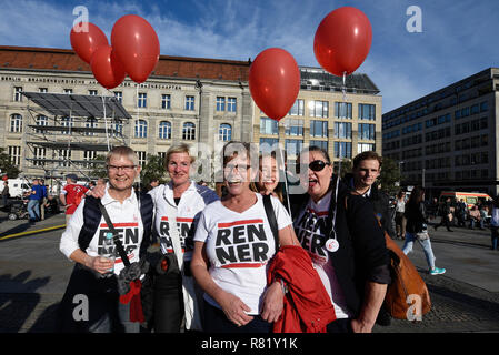 22. September 2017 SPD gehalten am Gendarmenmarkt in Berlin. Stockfoto