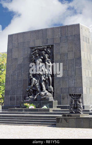 Denkmal für die Helden des Ghettos in Warschau Stockfoto