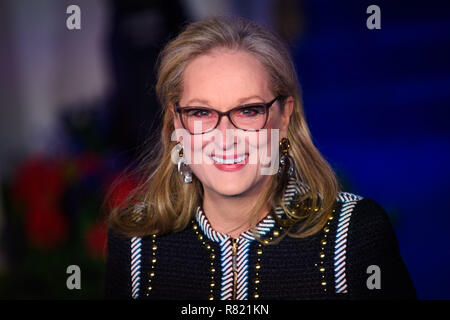 Meryl Streep an die Europäische Erstaufführung von Mary Poppins kehrt in der Royal Albert Hall in London. Stockfoto