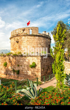 Hidirlik Turm, Antalya, im Südwesten der Türkei, Türkei Stockfoto