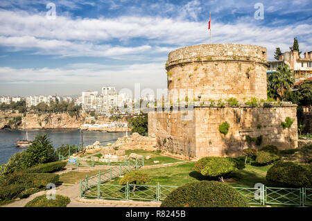 Hidirlik Turm, Antalya, im Südwesten der Türkei, Türkei Stockfoto