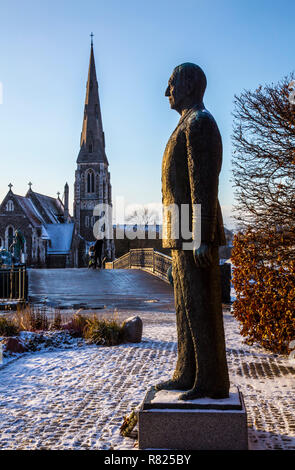 Denkmal von König Frederik von Dänemark, vor St. Albans Kirche, Kopenhagen, Hauptstadt von Dänemark, Dänemark Stockfoto