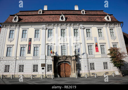 Brukenthal Palast, Sibiu oder Hermannstadt, Siebenbürgen, Rumänien Stockfoto