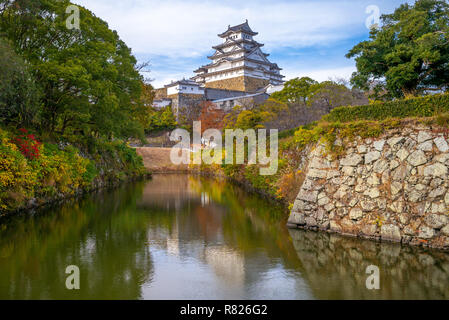 Der Bergfried von Schloss Himeji in Kobe, Kansai, Japan Stockfoto