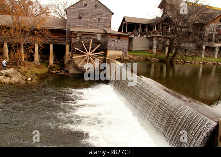 Die Alte Mühle in Pigeon Forge, Tn Stockfoto