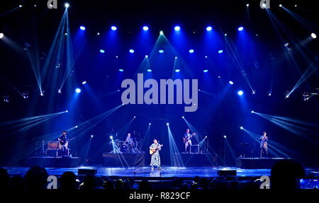 Kiew, Ukraine. 11 Dez, 2018. Ehemaliges Mitglied der Rock Band 5'Nizza, ukrainische Sängerin Sergej Babkin in Kiew. Credit: Aleksandr Gusew/Pacific Press/Alamy leben Nachrichten Stockfoto