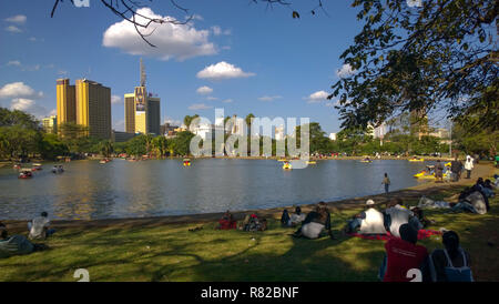 Nairobi City von uhuru Park, Kenia Stockfoto