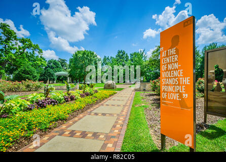 Der Eingang zu Kelly Ingram Park, wird dargestellt, 12. Juli 2015 in Birmingham, Alabama. Stockfoto