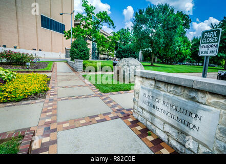 Der Eingang zu Kelly Ingram Park, wird dargestellt, 12. Juli 2015 in Birmingham, Alabama. Stockfoto