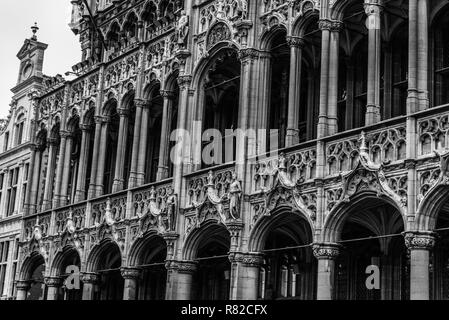 Fassade des Museums der Stadt Brüssel am Grand Place Stockfoto