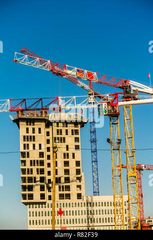 Paris, Frankreich, Neubau-Baustelle in Tolbiac, moderner Hochbau Stockfoto