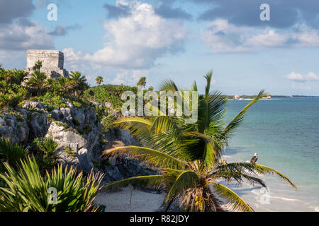 Maya Ruinen in Tulum, Mexiko Stockfoto