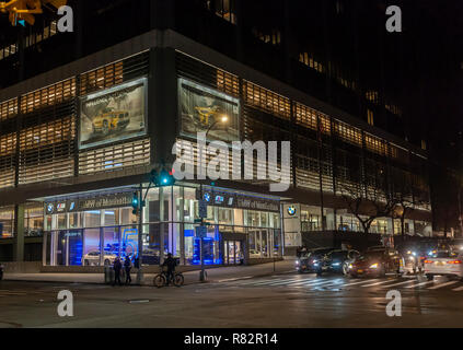 Der Showroom des Autohauses, BMW von Manhattan in New York am Dienstag, 4. Dezember 2018. (© Richard B. Levine) Stockfoto