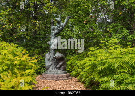 Die Leo Mol Skulpturengärten an der Assiniboine Park, Winnipeg, Manitoba, Kanada. Stockfoto