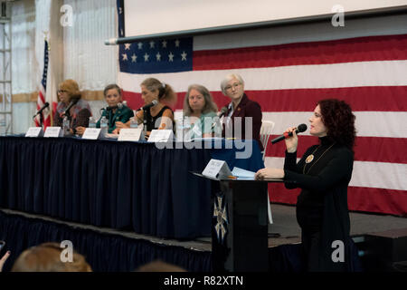 Die Frauen in den Medien Pay Equity Gipfel Stockfoto