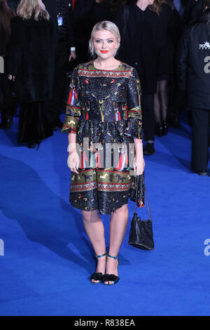 London, Großbritannien. 12. Dezember 2018. Lucy Fallon, Mary Poppins zurück Europäische Premiere, die Royal Albert Hall, Kensington Gore, London, UK, 12. Dezember 2018, Foto von Richard Goldschmidt Credit: Rich Gold/Alamy leben Nachrichten Stockfoto