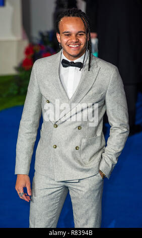 London, Großbritannien. 12. Dezember 2018. Tarik Frimpong besucht die Europäische Premiere von 'Mary Poppins gibt 'in der Royal Albert Hall am 12. Dezember 2018 in London, England Credit: Gary Mitchell, GMP-Media/Alamy leben Nachrichten Stockfoto