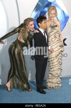 Los Angeles, Ca, USA. 12 Dez, 2018. Bernstein gehört, James Wan und Nicole Kidman bei der Weltpremiere von Aquaman Am TCL Chinese Theatre in Los Angeles, Kalifornien am 12. Dezember 2018. Credit: Faye Sadou/Medien Punch/Alamy leben Nachrichten Stockfoto