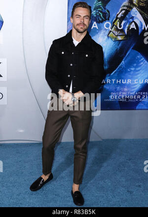 Los Angeles, USA. 12 Dec 2018, Derek Hough kommt an der Los Angeles Premiere von Warner Bros. Pictures' "aquaman" an der TCL Chinese Theater IMAX am Dezember 12, 2018 in Hollywood, Los Angeles, Kalifornien, Vereinigte Staaten. (Foto von David Acosta/Image Press Agency) Quelle: Bild Presse Agentur/Alamy leben Nachrichten Stockfoto