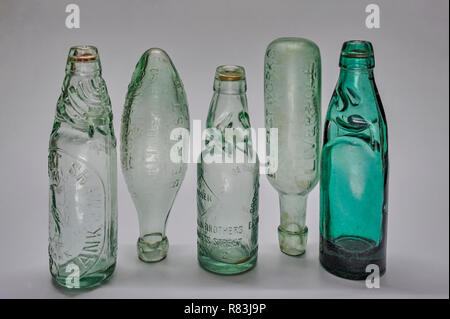 29-Apr-2011 - Vintage Bottle-Antique Mineral- und Soda Flaschen Stockfoto