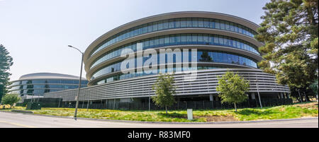 August 9, 2018 Sunnyvale/CA/USA - moderne Bürogebäude in der neuen Apple Campus 3 (AC3) im Silicon Valley, South San Francisco Bay Area. Stockfoto