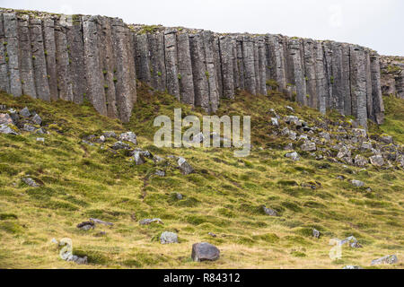 Beeindruckende basalt Felsformationen auf Snaefellsnes Island Stockfoto