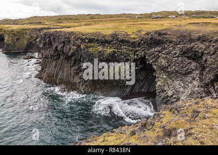 Arnastapi Coastal Wanderung zu Hellnar, Snaefellsnes Island Stockfoto