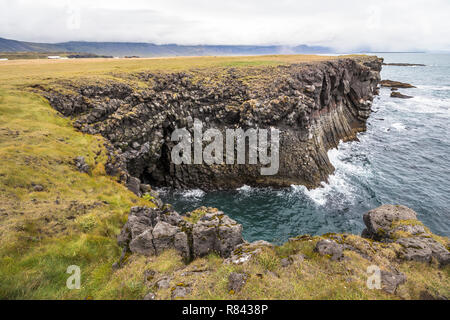 Arnastapi Coastal Wanderung zu Hellnar, Snaefellsnes Island Stockfoto