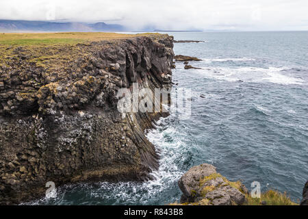 Arnastapi Coastal Wanderung zu Hellnar, Snaefellsnes Island Stockfoto