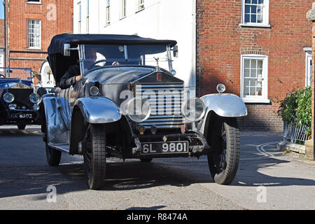 Die 1923 Rolls-Royce barrel-seitig ursprünglich für den Nizam von Haiderabad in Indien, auf dem Display an der Priory Park Centenary Celebration in Chichester Stockfoto