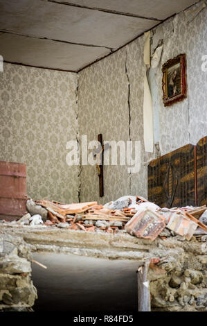 Erdbeben in Anagni Stockfoto