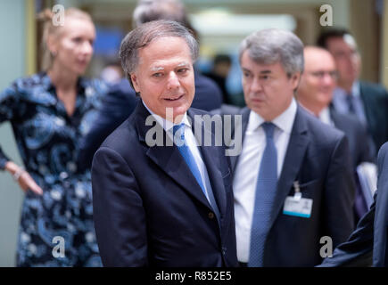 Belgien, Brüssel, am 2018/09/18: Enzo Moavero Milanesi, der italienische Minister für Auswärtige Angelegenheiten *** Local Caption *** Stockfoto