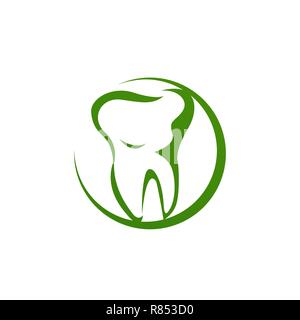 Zahnmedizinische Klinik Logo. Einzigartig. moderne Wirkung. Sauber. Symbol. Vektor Stock Vektor