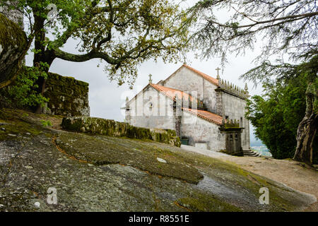 Povoa de Lanhoso, Portugal - 31. Mai 2018: Die Kapellen des Heiligtums Unserer Lieben Frau von Pilar in Braga, Portugal Stockfoto