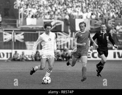 Em-Endrunde in Rotterdam 26/5/82 Aston Villa v Bayern München Gordon Cowans Gordon Cowans Stockfoto