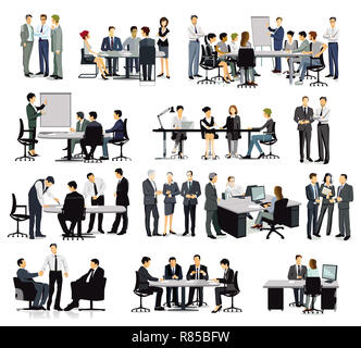 Business leben, Entwicklung und Kommunikation Stockfoto