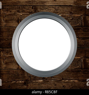 Holz Hintergrund mit Bullauge Stockfoto