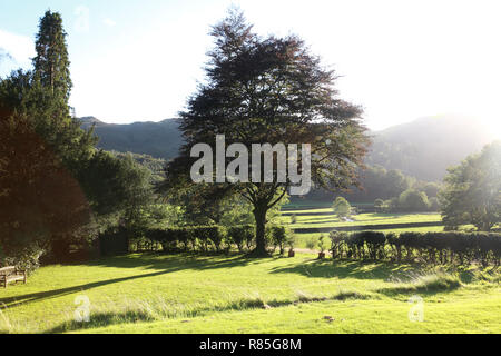 Ein Blick über Easedale, Grasmere im Lake District Stockfoto