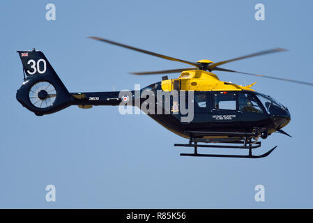 Airbus Hubschrauber H135/EC135 T3 Juno HT 1 Serielle ZM 530 von British MoD Defence Helicopter Flying School verwendet wird betrieben von Aufstieg Flight Training Stockfoto