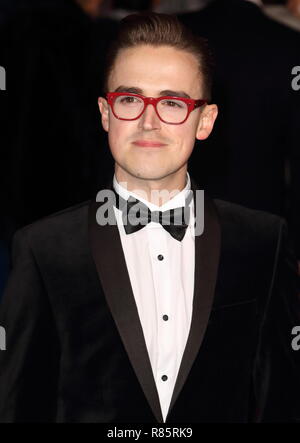 Dezember 12, 2018 - London, Vereinigtes Königreich - Tom Fletcher während der Mary Poppins liefert, UK Premiere in der Royal Albert Hall, Kensington in London gesehen. (Bild: © Keith Mayhew/SOPA Bilder über ZUMA Draht) Stockfoto