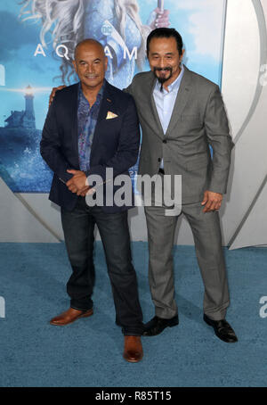 HOLLYWOOD, CA - 12. Dezember: Temuera Morrison, Gast, bei der Premiere von Warner Bros. Pictures' "aquaman" an der TCL Chinese Theatre in Hollywood, Kalifornien am 12. Dezember 2018. Credit: Faye Sadou/MediaPunch Stockfoto