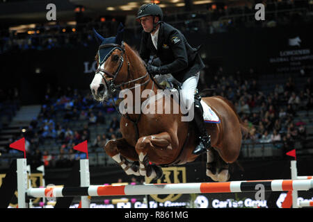 Prag, Tschechische Republik. 13 Dez, 2018. Karel Cox bei der longines Global Champions Endspiele 2018 in Prag in der Tschechischen Republik. Credit: Slavek Ruta/ZUMA Draht/Alamy leben Nachrichten Stockfoto