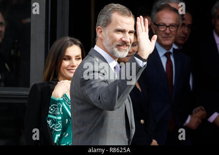 Madrid, Spanien. 13 Dez, 2018. König Felipe VI. von Spanien, der Königin Letizia von Spanien, Iker Casillas besucht Commemorative Mittag des 80. Jahrestages der Marca Zeitung am Königlichen Theater am 13. Dezember in Madrid, Spanien 2018. Credit: Jimmy Olsen/Medien Punch *** Keine Spanien***/Alamy leben Nachrichten Stockfoto