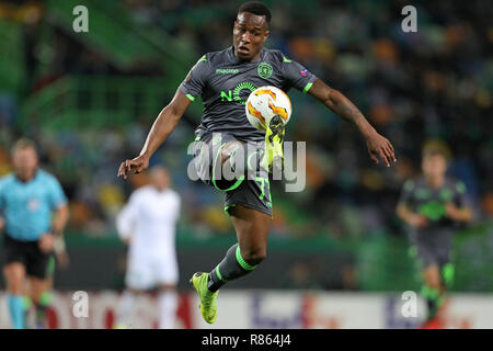 Jovane Cabral von Sporting CP in Aktion während der UEFA Europa League 2018/2019 Fußballspiel zwischen Sporting CP vs FC Worskla. (Endstand: Sporting CP 3 - 0 FC WORSKLA) Stockfoto