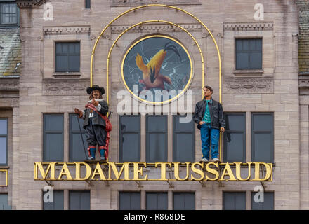 Amsterdam, Niederlande - 08/13/2016 Madam Tussaud Museum Stockfoto