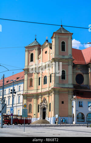 Der stadt Bratislava ist die Hauptstadt der Slowakei und liegt an der Donau, wie viele andere Hauptstadt Europas, Schießen im August 2018 Stockfoto