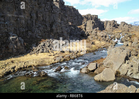 Pingvellir Nationalpark in Island Stockfoto