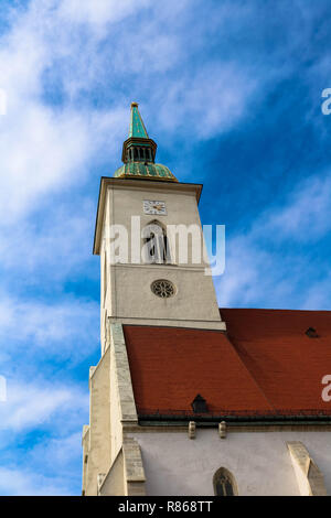 Der stadt Bratislava ist die Hauptstadt der Slowakei und liegt an der Donau, wie viele andere Hauptstadt Europas, Schießen im August 2018 Stockfoto