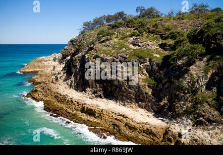 Blick von Norden Schlucht, Point Lookout, North Stradbroke Island, Queensland, Australien Stockfoto